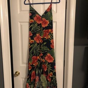 Lulu’s maxi/high low ruffle adjustable dress XL